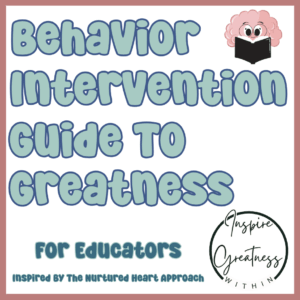 Behavior Intervention Guide for Educators